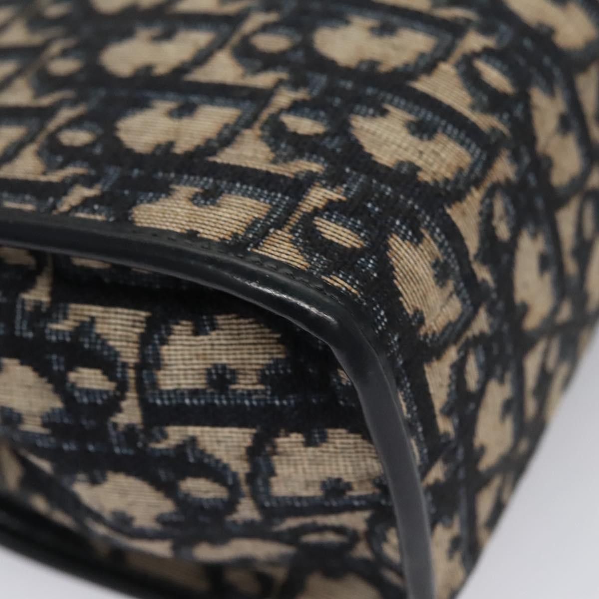 Dior Trotter Navy Canvas Shoulder Bag (Pre-Owned) Size ONE SIZE - 8 Thumbnail