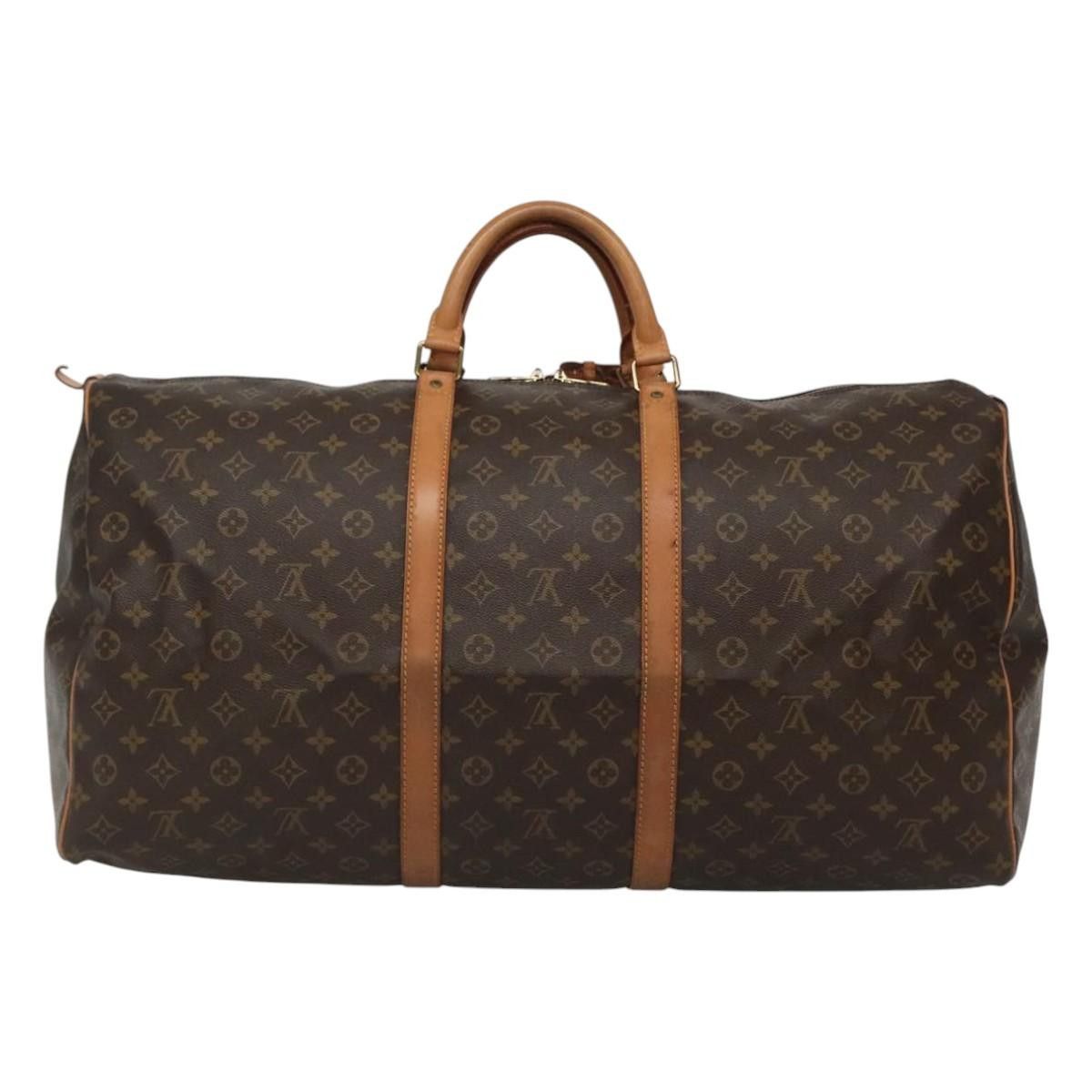 Louis Vuitton Keepall 60 Brown Canvas Travel Bag (Pre-Owned) Size ONE SIZE - 2 Thumbnail