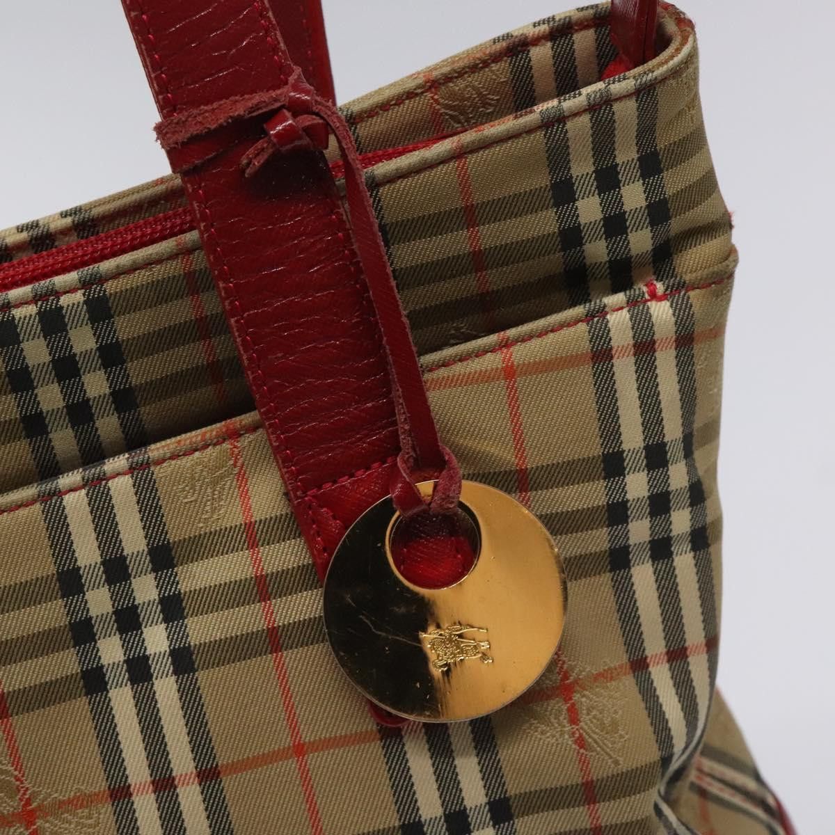 Burberry Nova Check Beige Canvas Tote Bag (Pre-Owned) Size ONE SIZE - 10 Thumbnail