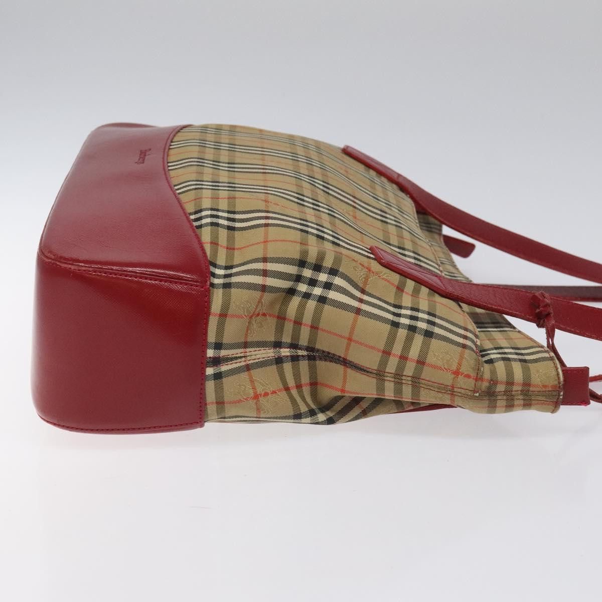 Burberry Nova Check Beige Canvas Tote Bag (Pre-Owned) Size ONE SIZE - 3 Thumbnail