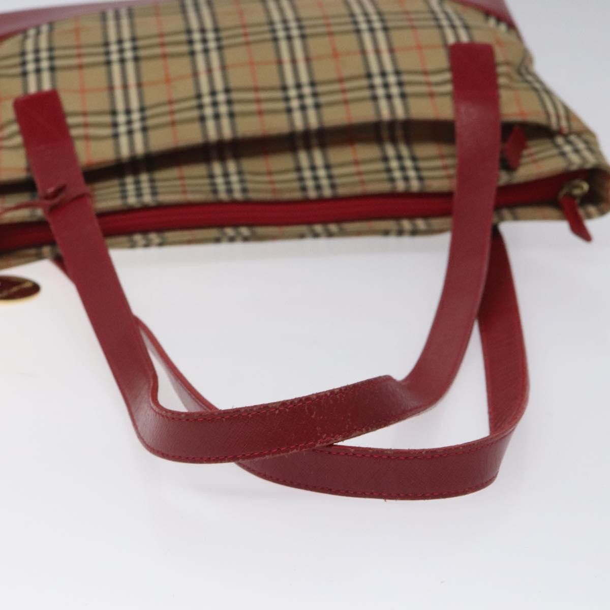 Burberry Nova Check Beige Canvas Tote Bag (Pre-Owned) Size ONE SIZE - 5 Thumbnail