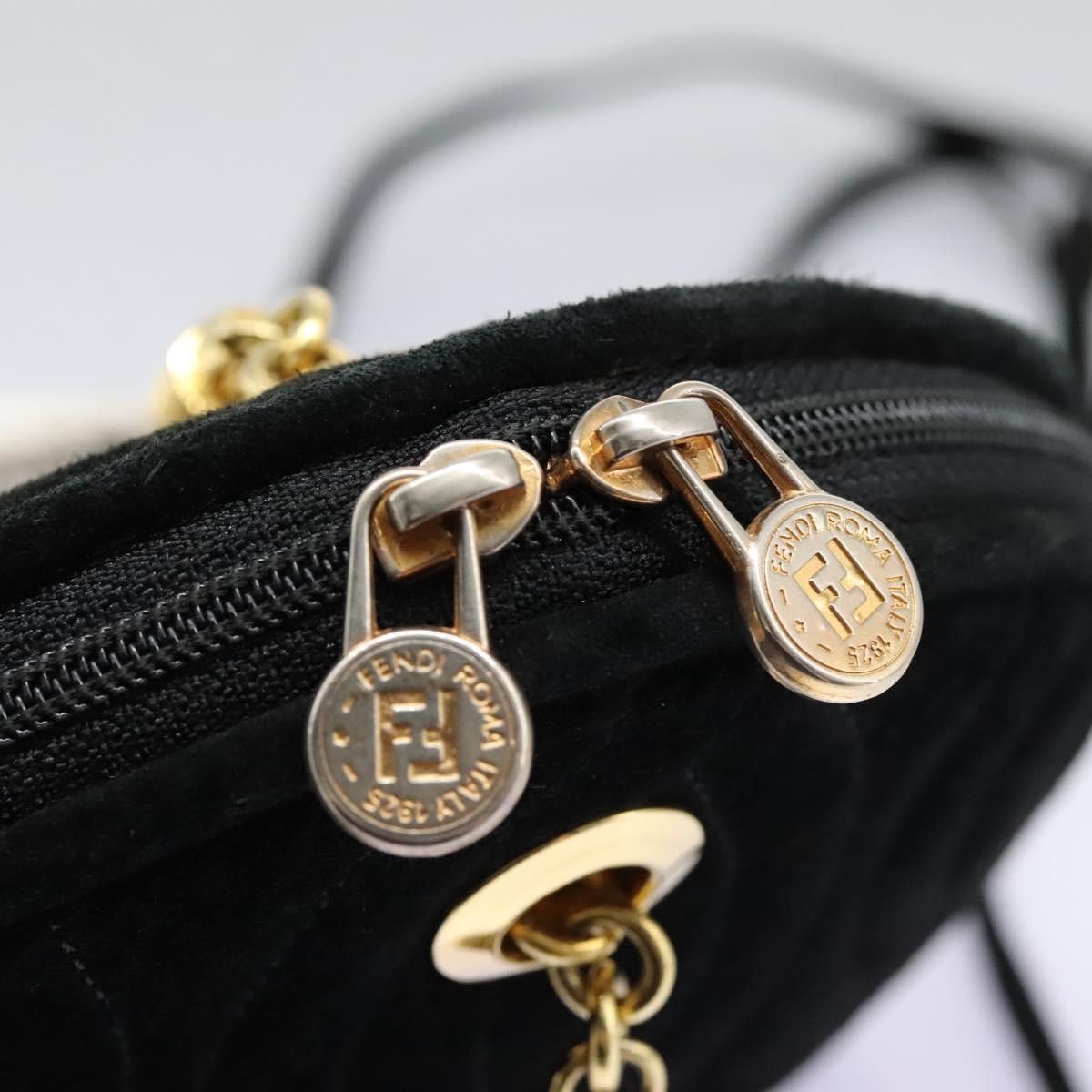 Fendi Black Suede Shoulder Bag (Pre-Owned) Size ONE SIZE - 15 Thumbnail