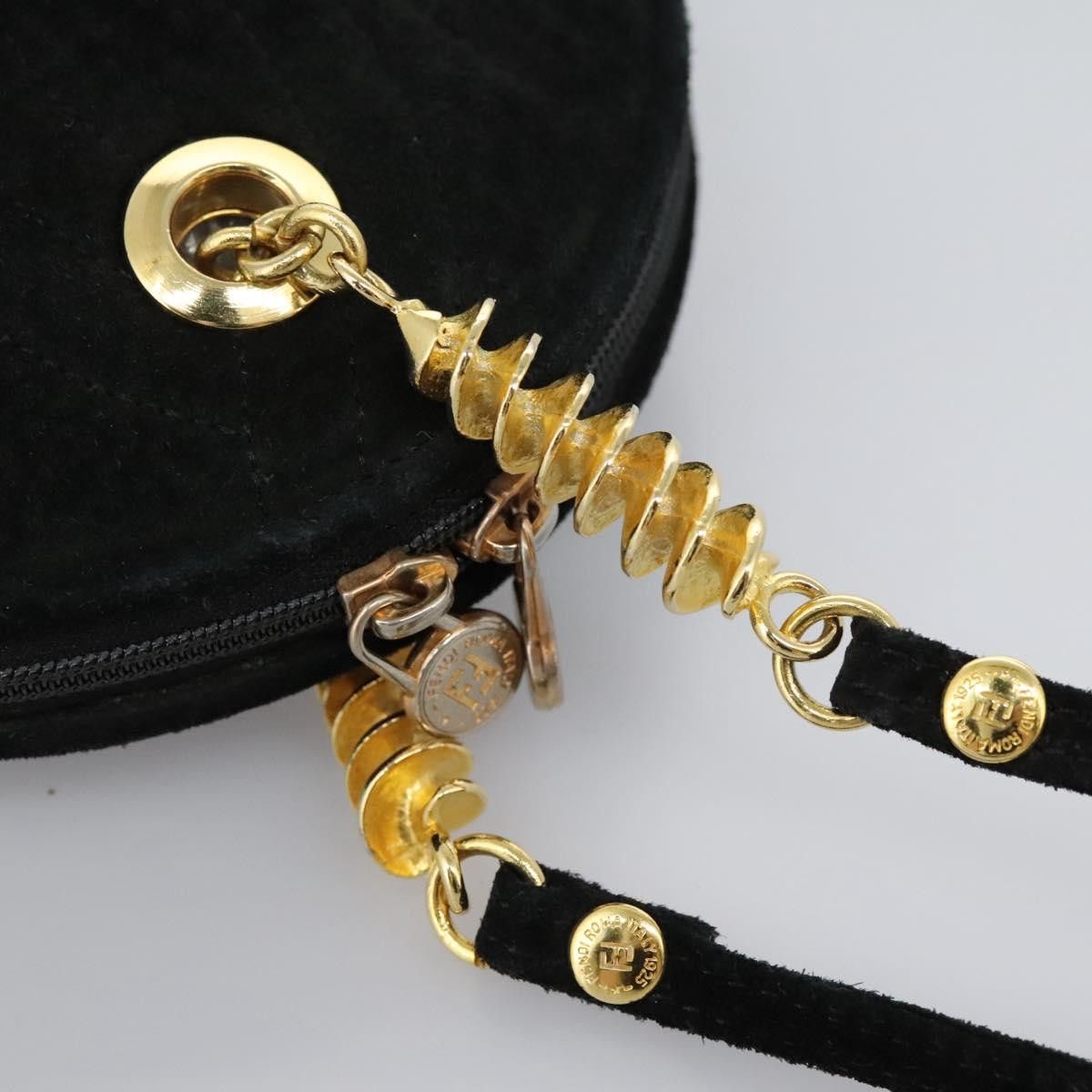Fendi Black Suede Shoulder Bag (Pre-Owned) Size ONE SIZE - 8 Thumbnail