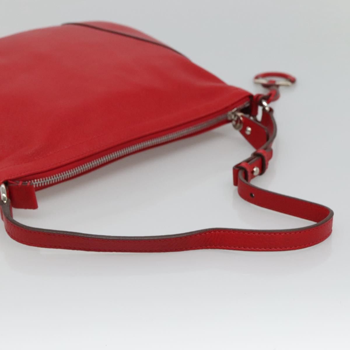 Salvatore Ferragamo Gancini Red Leather Shoulder Bag (Pre-Owned) Size ONE SIZE - 5 Thumbnail