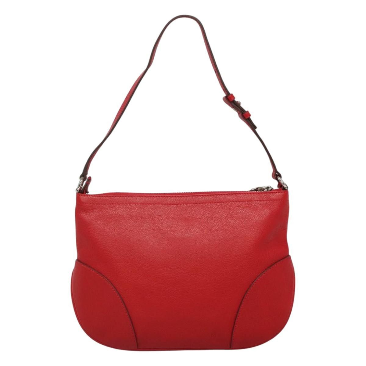 Salvatore Ferragamo Gancini Red Leather Shoulder Bag (Pre-Owned) Size ONE SIZE - 2 Thumbnail