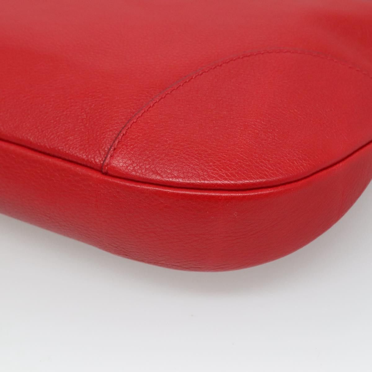 Salvatore Ferragamo Gancini Red Leather Shoulder Bag (Pre-Owned) Size ONE SIZE - 10 Thumbnail