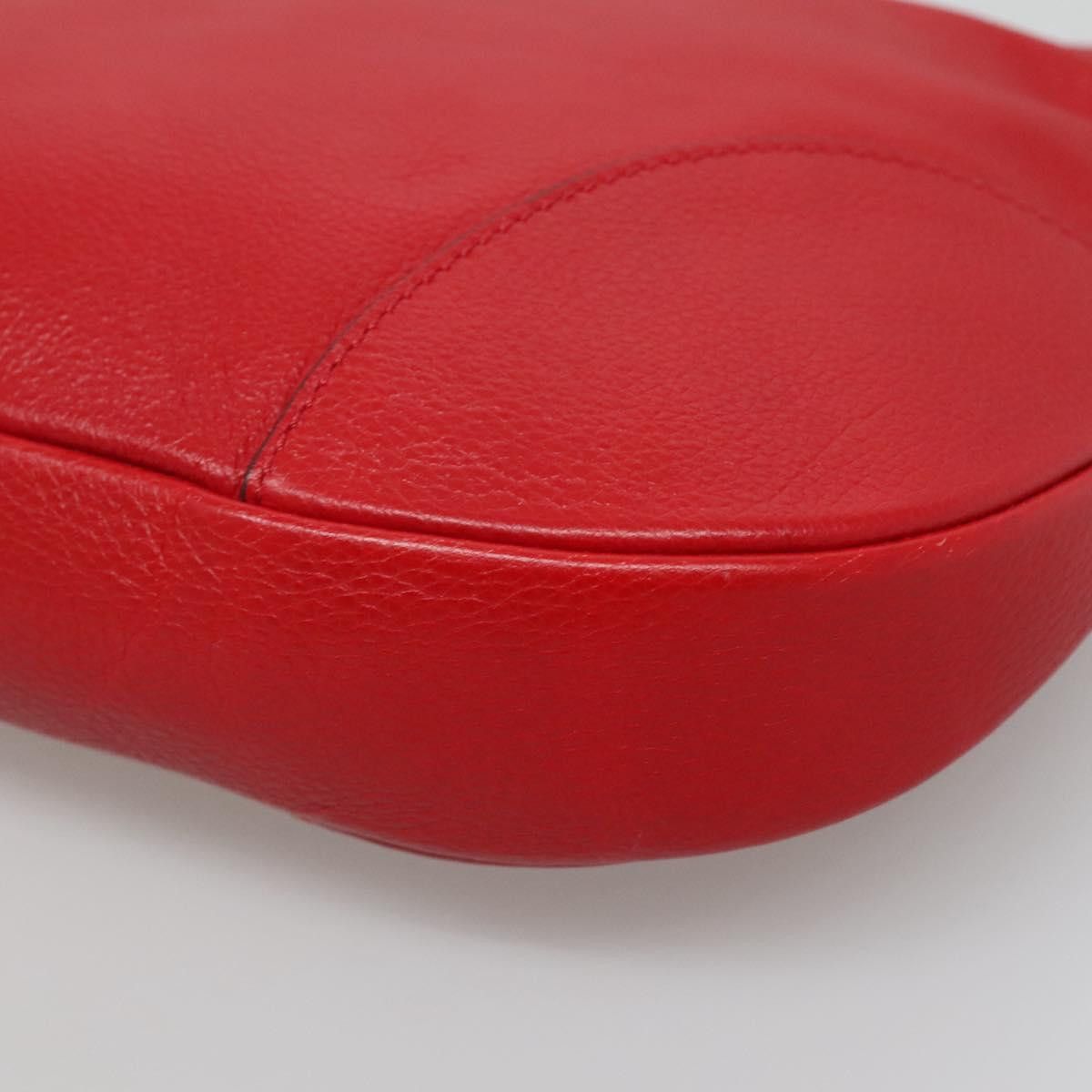Salvatore Ferragamo Gancini Red Leather Shoulder Bag (Pre-Owned) Size ONE SIZE - 8 Thumbnail