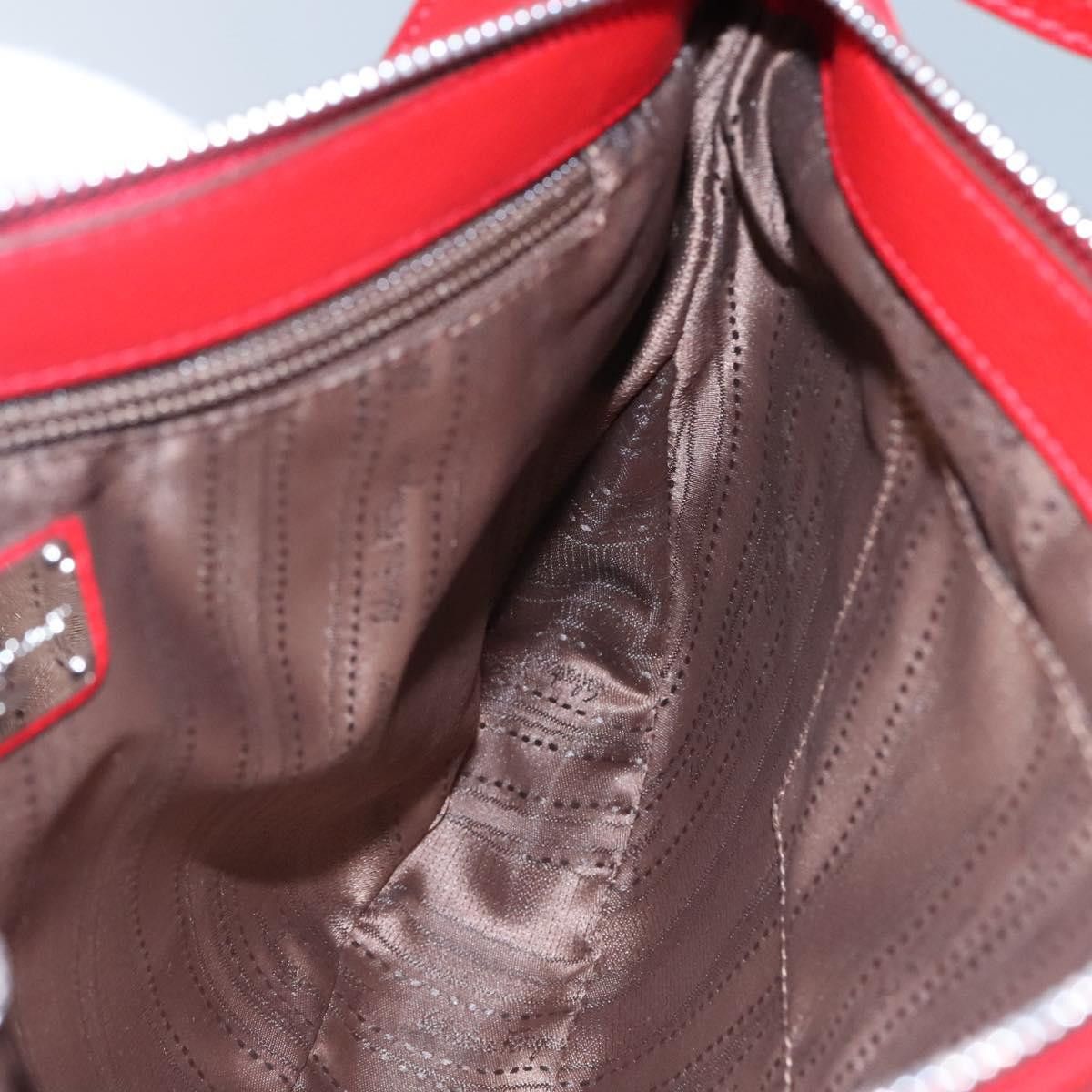 Salvatore Ferragamo Gancini Red Leather Shoulder Bag (Pre-Owned) Size ONE SIZE - 19 Thumbnail