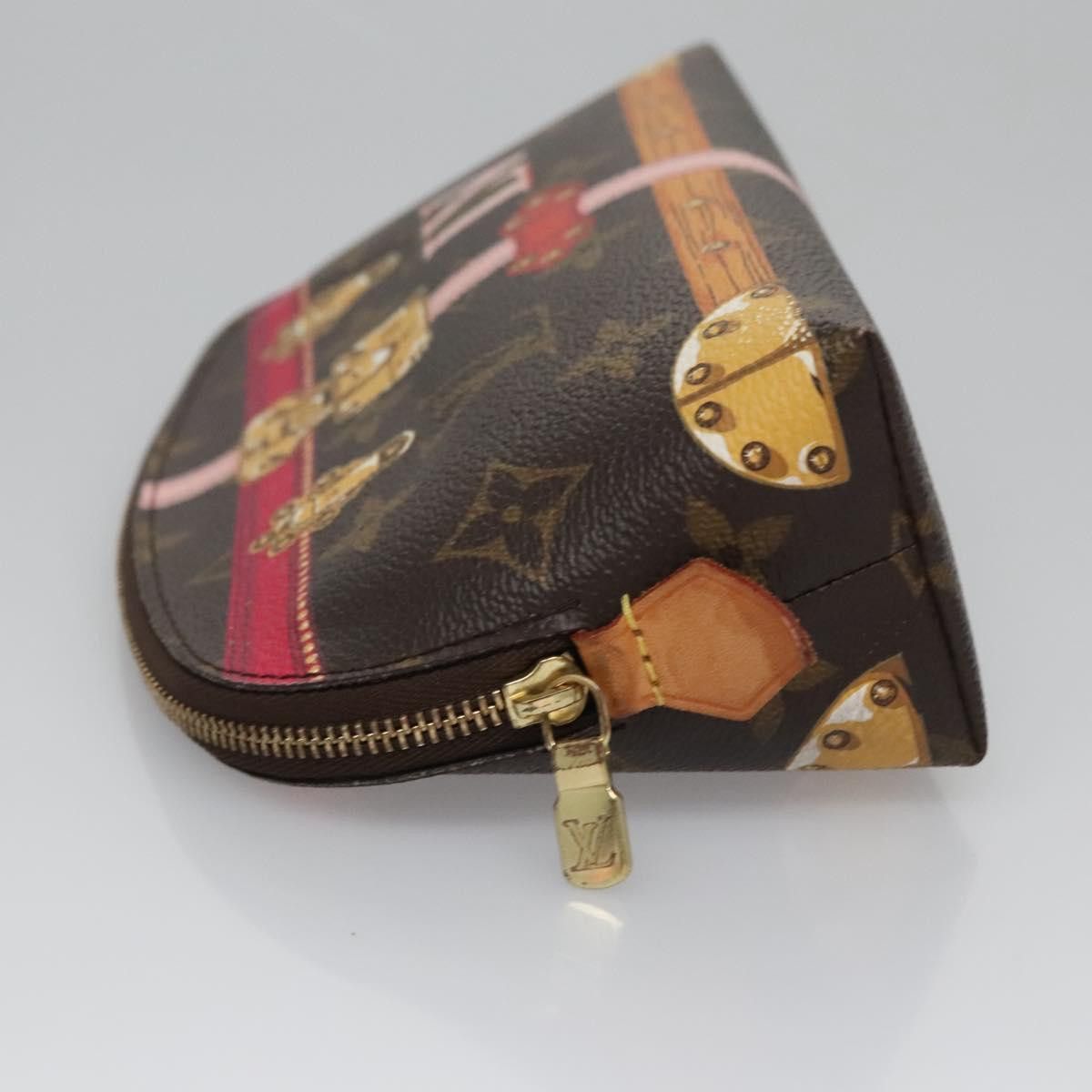 Louis Vuitton Cosmetic Pouch Brown Canvas Clutch Bag (Pre-Owned) Size ONE SIZE - 4 Thumbnail