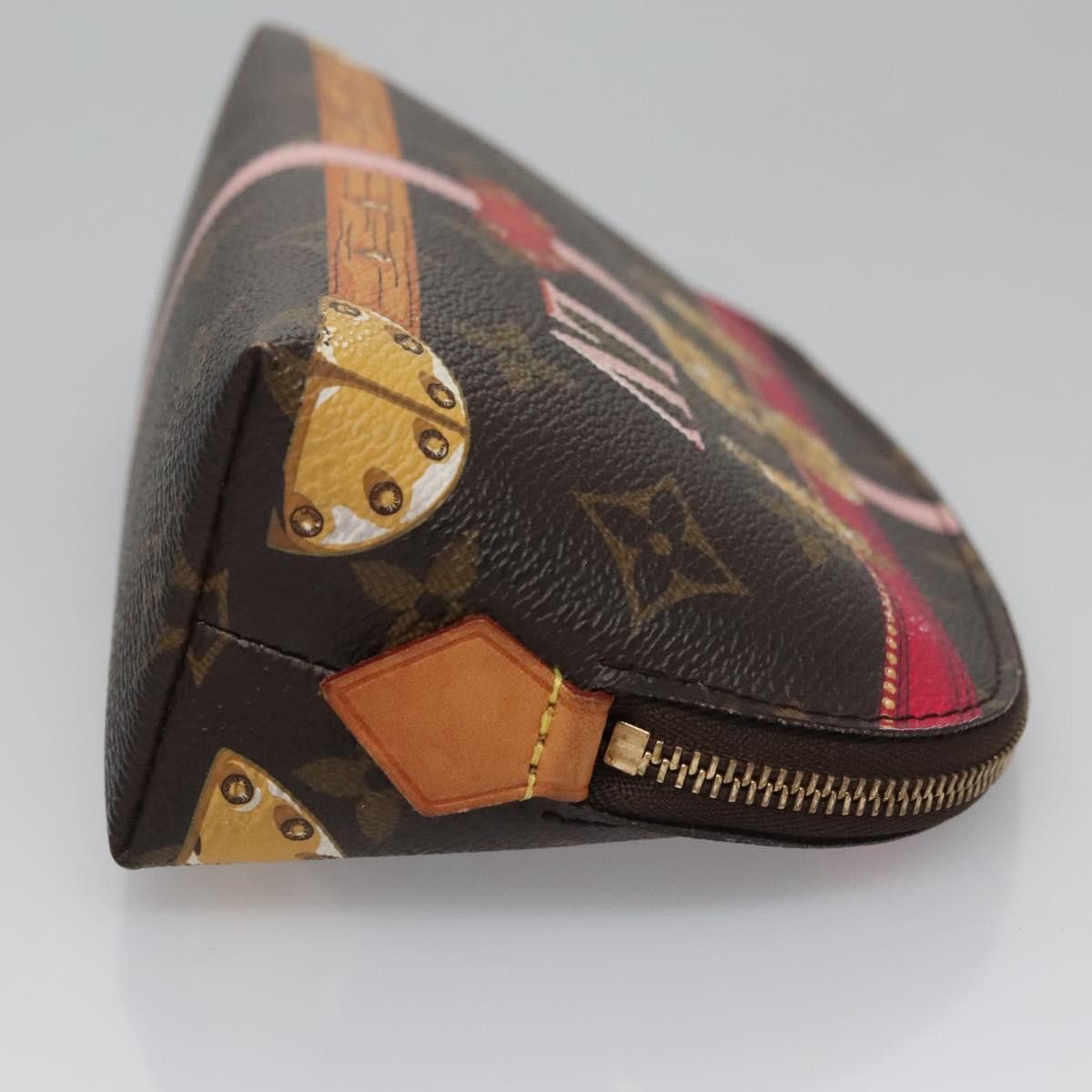 Louis Vuitton Cosmetic Pouch Brown Canvas Clutch Bag (Pre-Owned) Size ONE SIZE - 3 Thumbnail