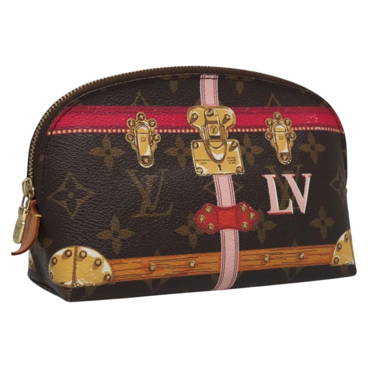 Louis Vuitton Cosmetic Pouch Brown Canvas Clutch Bag (Pre-Owned) Size ONE SIZE - 16 Thumbnail