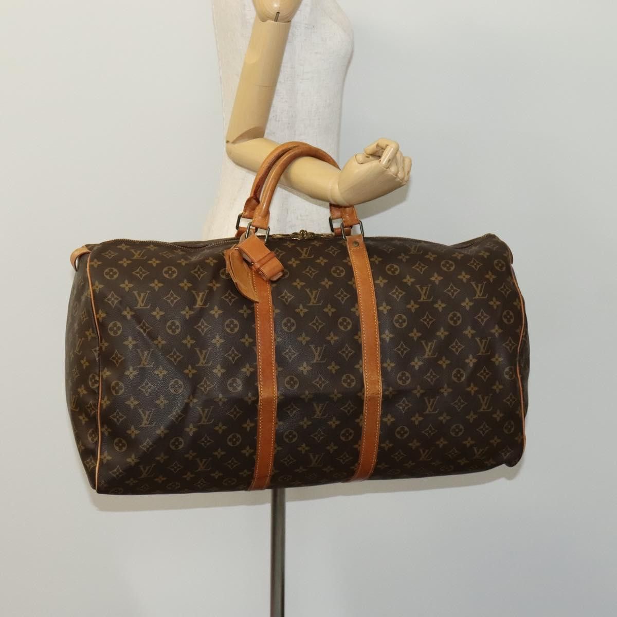 Louis Vuitton Keepall 60 Brown Canvas Travel Bag (Pre-Owned) Size ONE SIZE - 18 Thumbnail