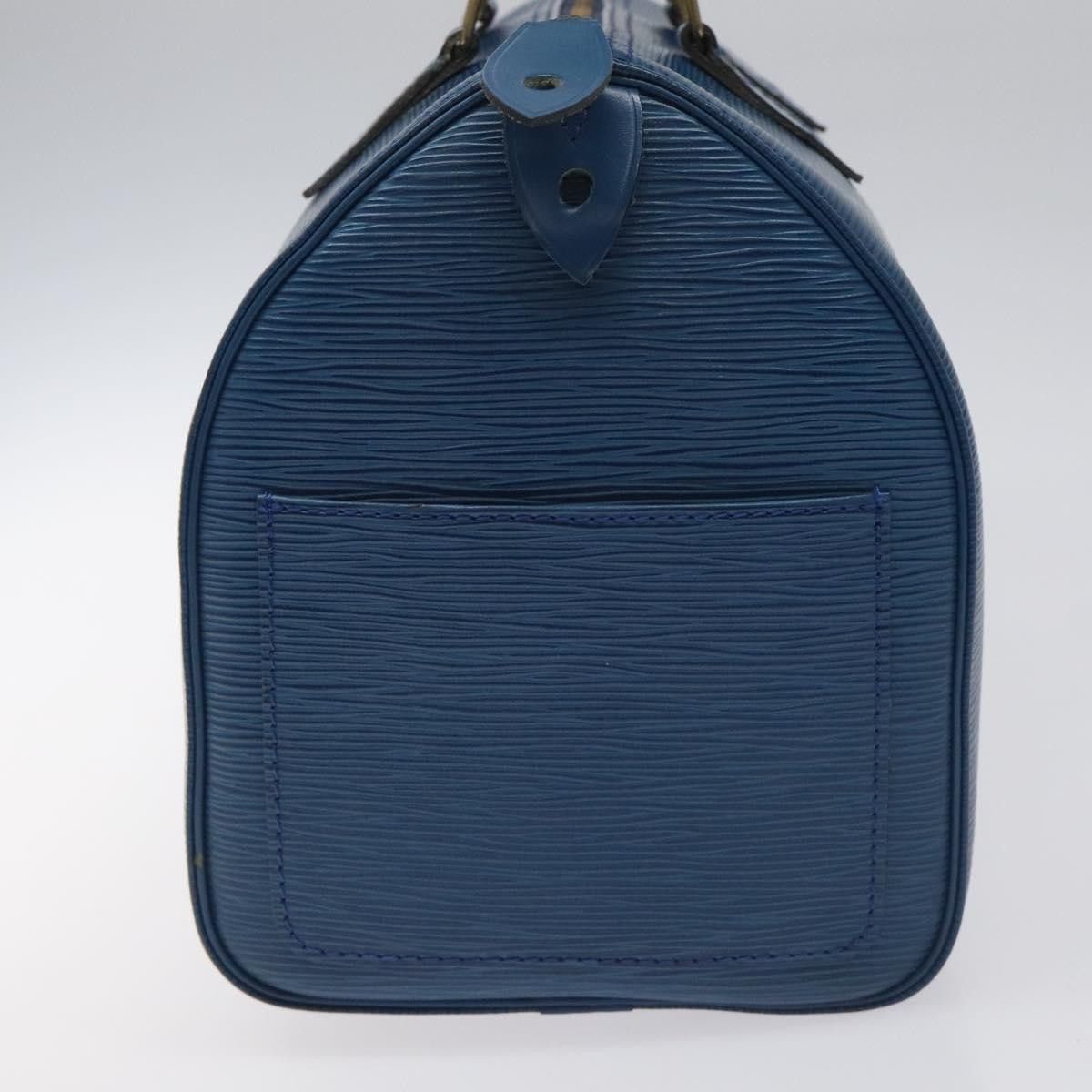 Louis Vuitton Speedy 30 Navy Leather Handbag (Pre-Owned) Size ONE SIZE - 4 Thumbnail