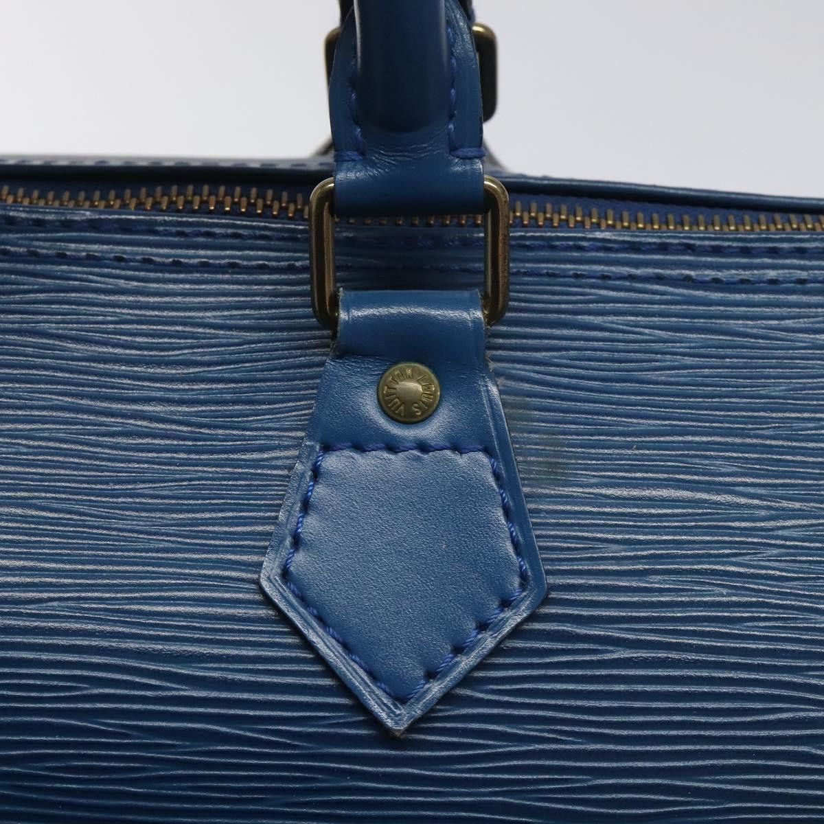 Louis Vuitton Speedy 30 Navy Leather Handbag (Pre-Owned) Size ONE SIZE - 14 Thumbnail