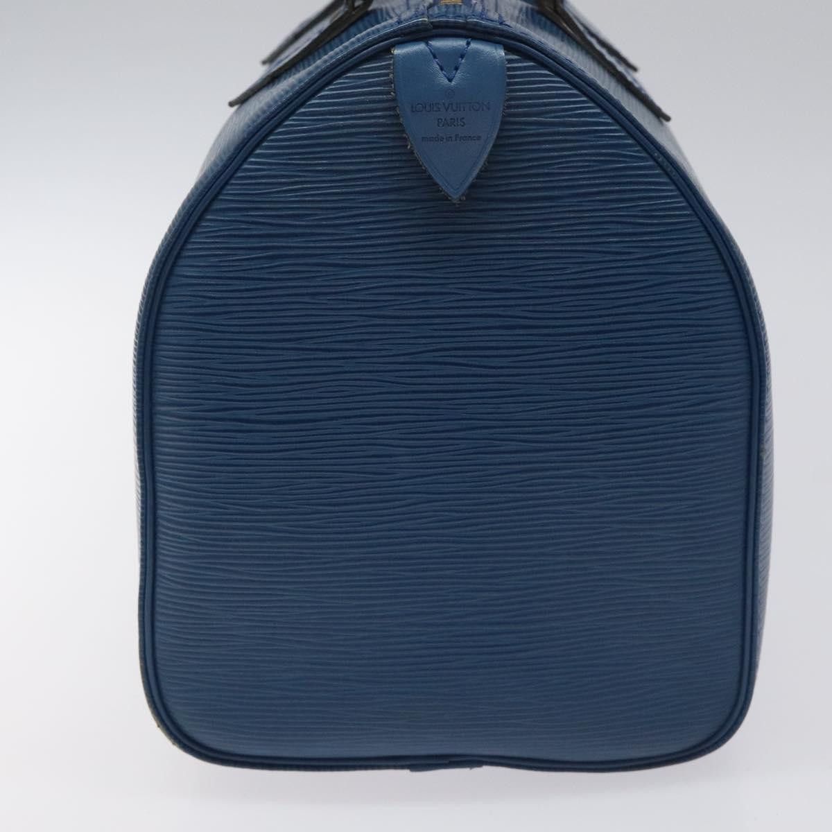 Louis Vuitton Speedy 30 Navy Leather Handbag (Pre-Owned) Size ONE SIZE - 3 Thumbnail