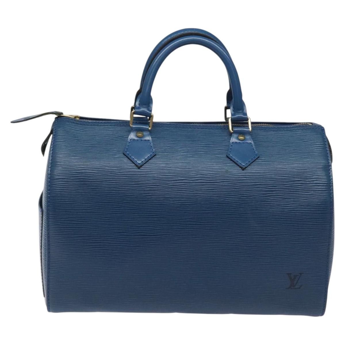 Louis Vuitton Speedy 30 Navy Leather Handbag (Pre-Owned) Size ONE SIZE - 2 Thumbnail