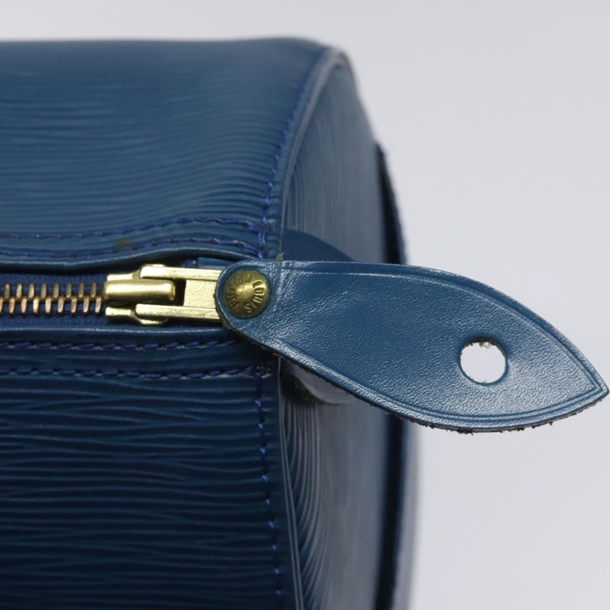 Louis Vuitton Speedy 30 Navy Leather Handbag (Pre-Owned) Size ONE SIZE - 13 Thumbnail