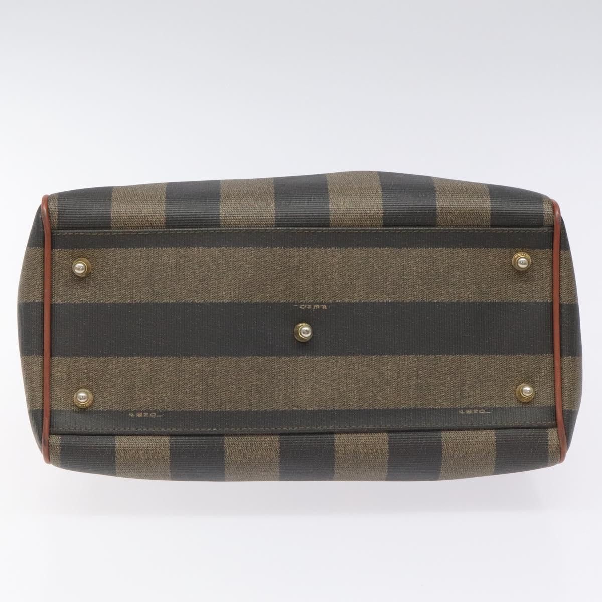 Fendi Pequin Brown Canvas Handbag (Pre-Owned) Size ONE SIZE - 19 Thumbnail