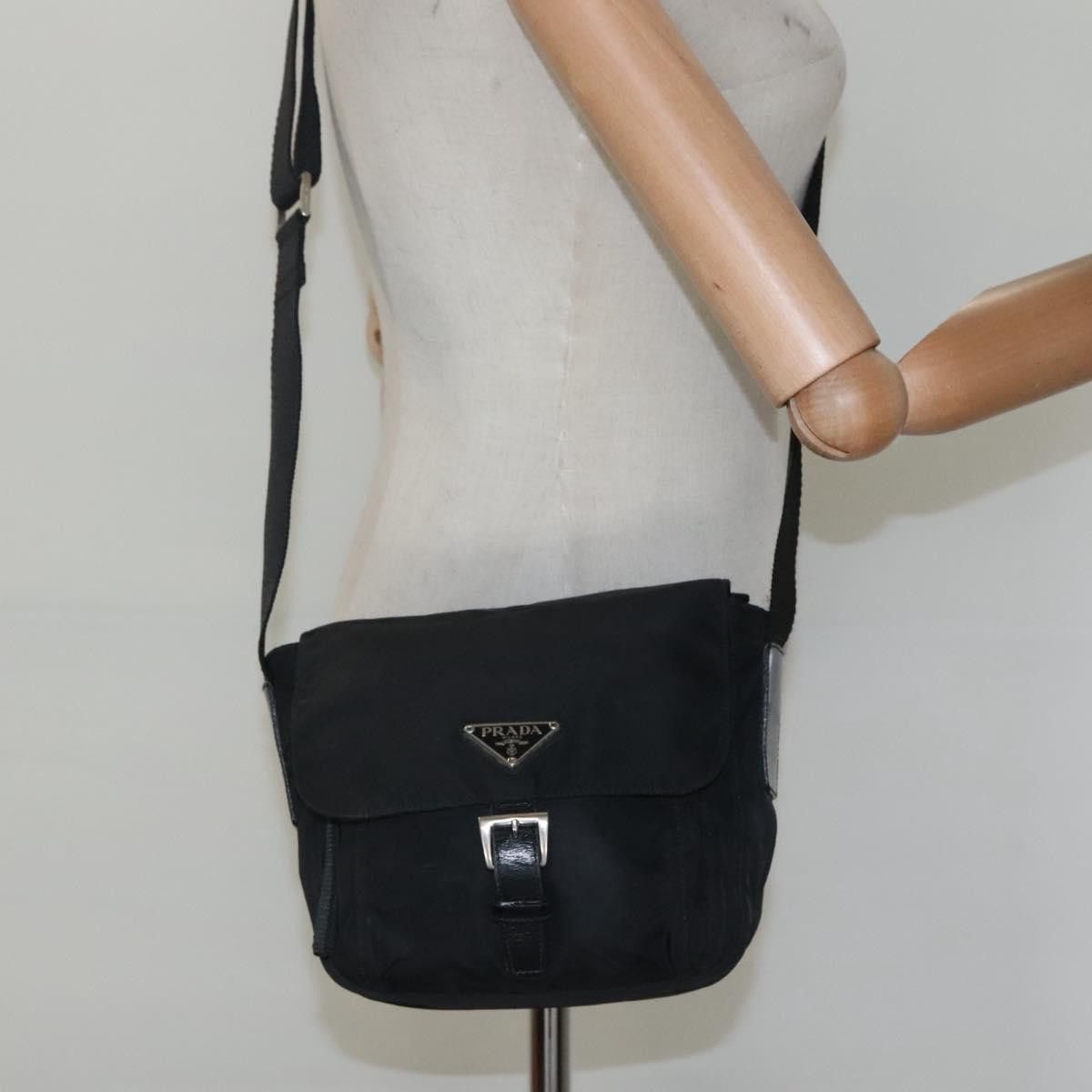 Prada Re-Nylon Black Synthetic Shoulder Bag (Pre-Owned) Size ONE SIZE - 18 Thumbnail