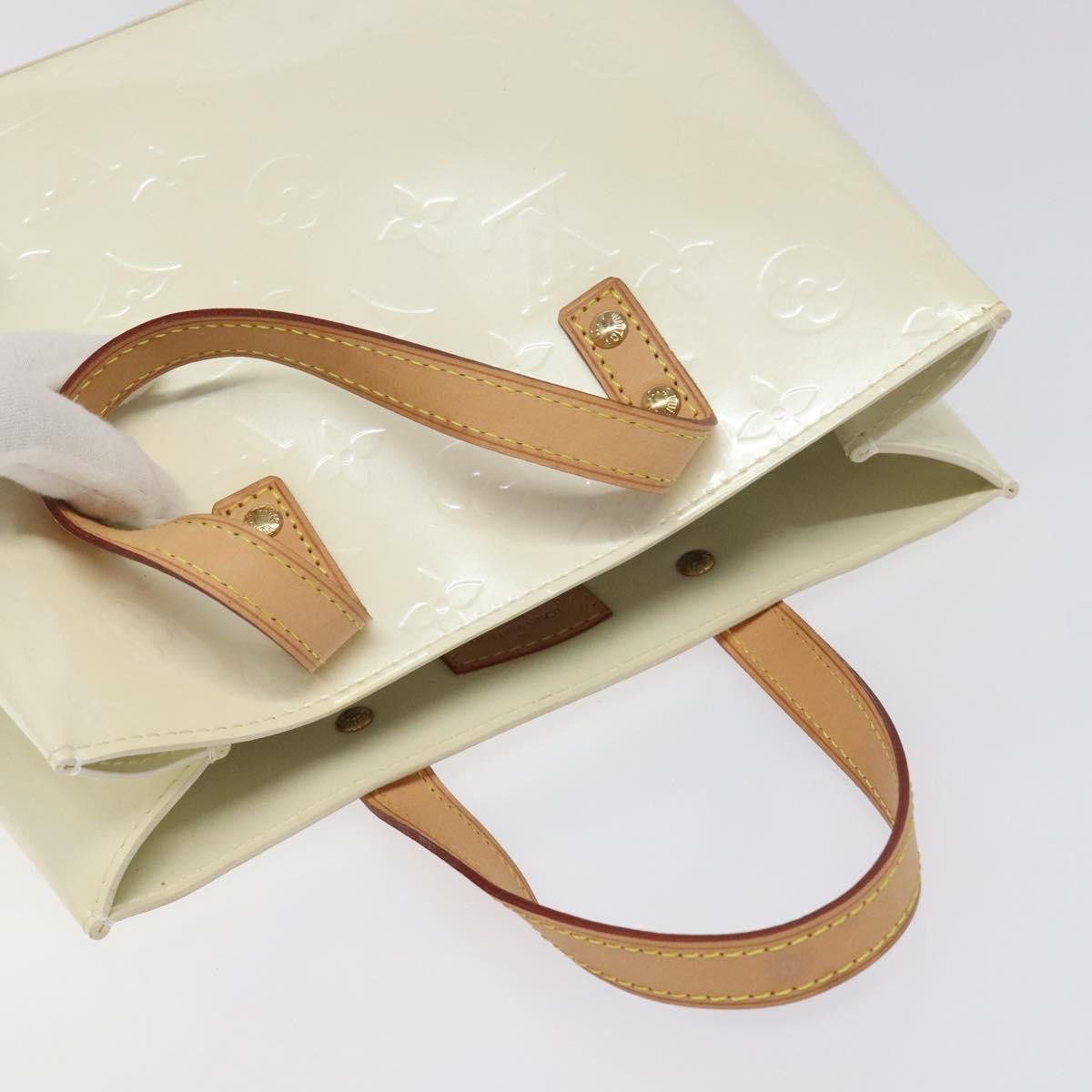 Louis Vuitton Reade Ecru Patent Leather Handbag (Pre-Owned) Size ONE SIZE - 16 Thumbnail