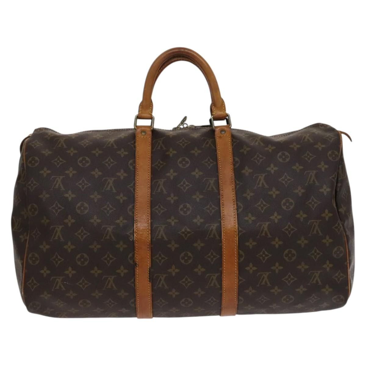 Louis Vuitton Keepall 50 Brown Canvas Travel Bag (Pre-Owned) Size ONE SIZE - 2 Thumbnail
