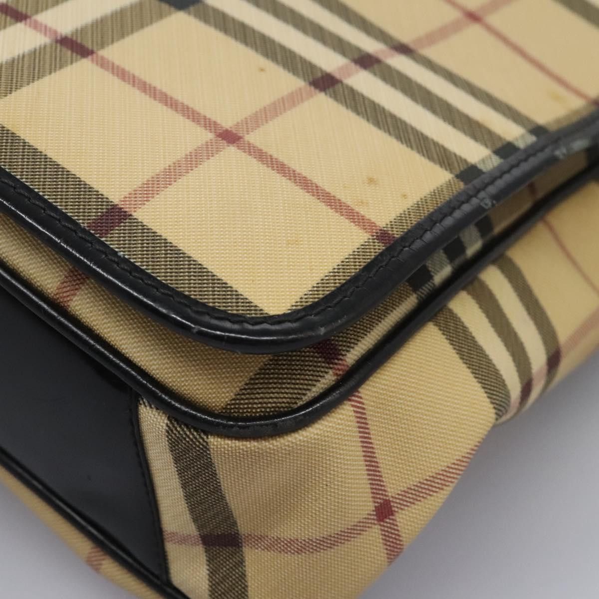 Burberry Nova Check Beige Canvas Shoulder Bag (Pre-Owned) Size ONE SIZE - 19 Thumbnail