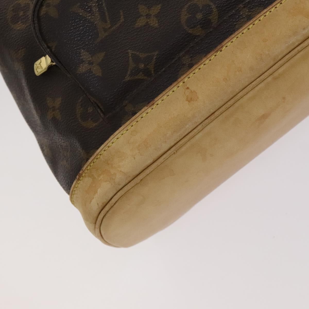 Louis Vuitton Montsouris Mm Brown Canvas Backpack Bag (Pre-Owned) Size ONE SIZE - 12 Thumbnail