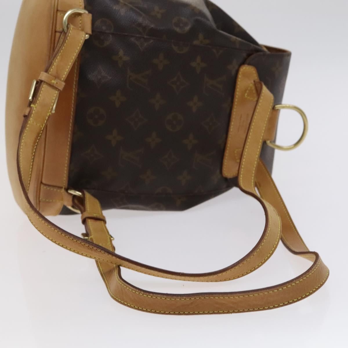 Louis Vuitton Montsouris Mm Brown Canvas Backpack Bag (Pre-Owned) Size ONE SIZE - 8 Thumbnail