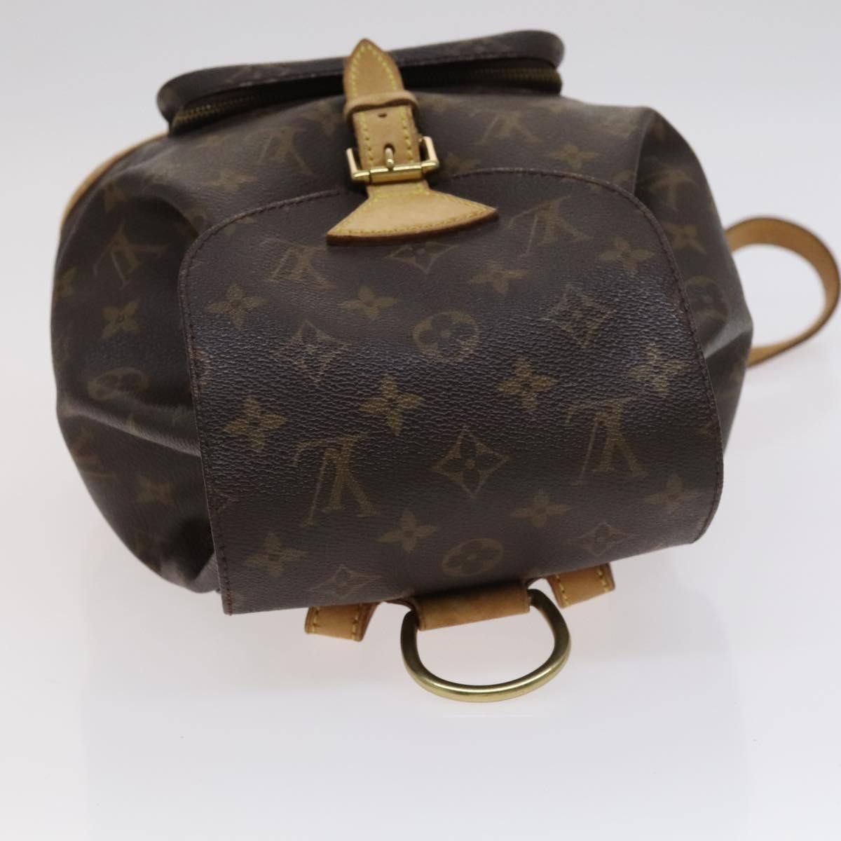 Louis Vuitton Montsouris Mm Brown Canvas Backpack Bag (Pre-Owned) Size ONE SIZE - 5 Thumbnail