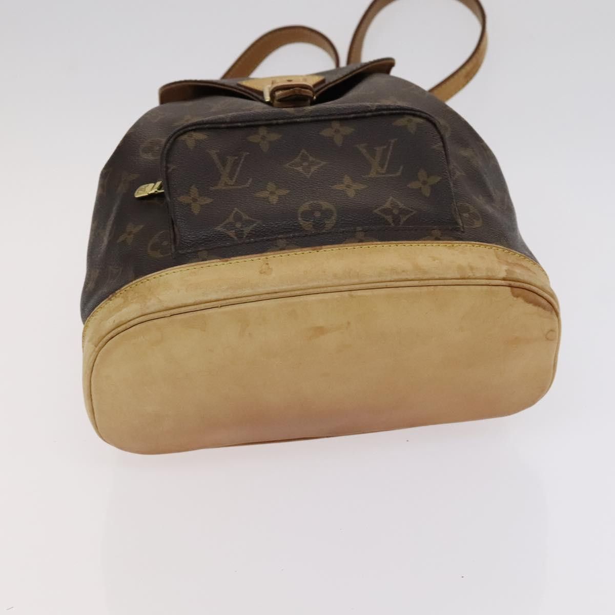 Louis Vuitton Montsouris Mm Brown Canvas Backpack Bag (Pre-Owned) Size ONE SIZE - 10 Thumbnail