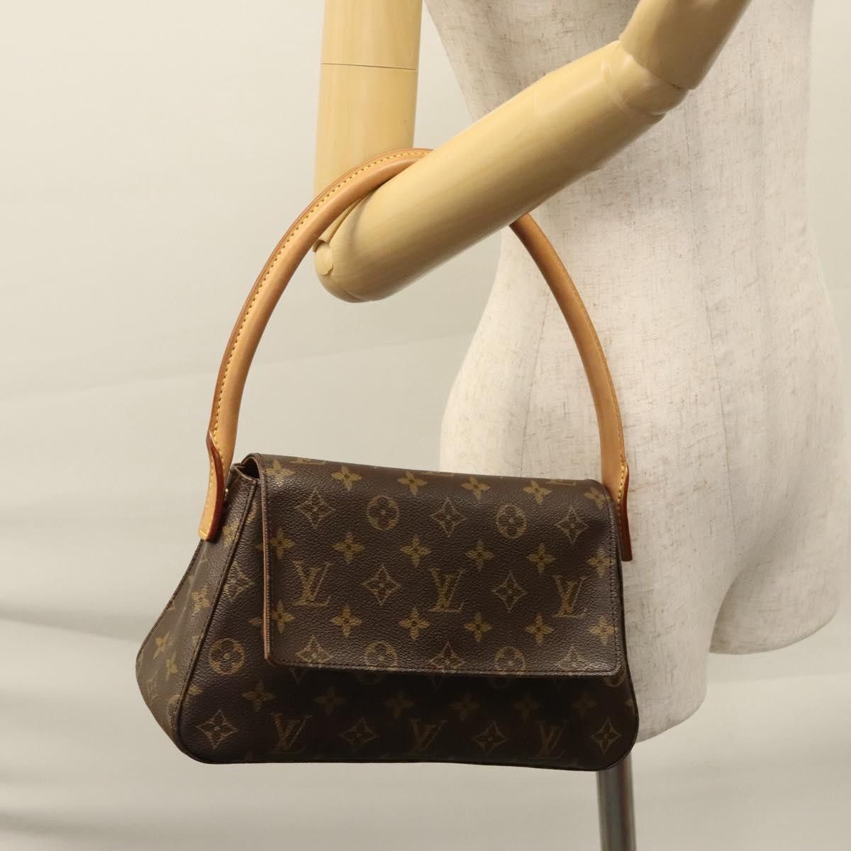 Louis Vuitton Mini Looping Brown Canvas Shoulder Bag (Pre-Owned) Size ONE SIZE - 15 Thumbnail