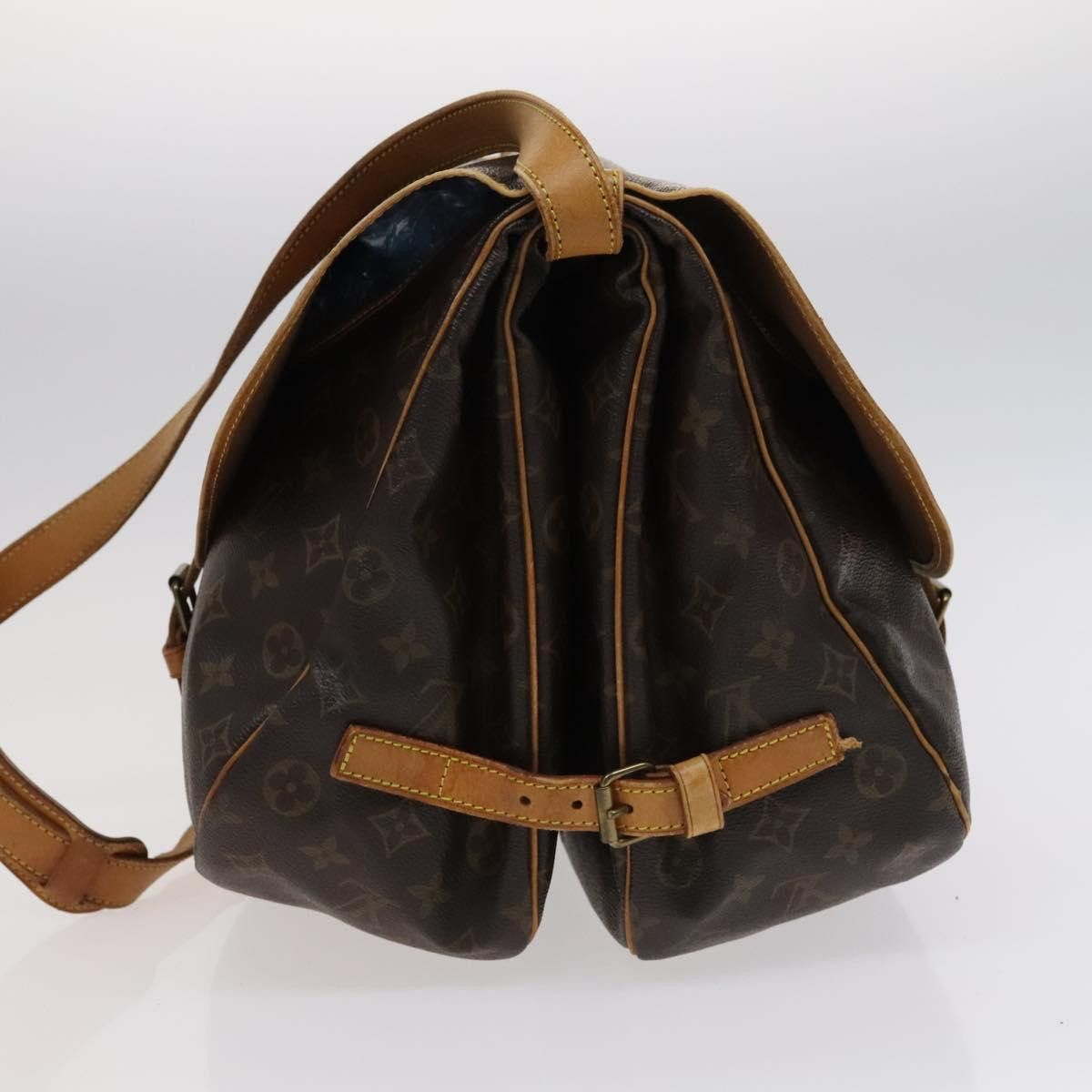 Louis Vuitton Saumur 35 Brown Canvas Shoulder Bag (Pre-Owned) Size ONE SIZE - 3 Thumbnail
