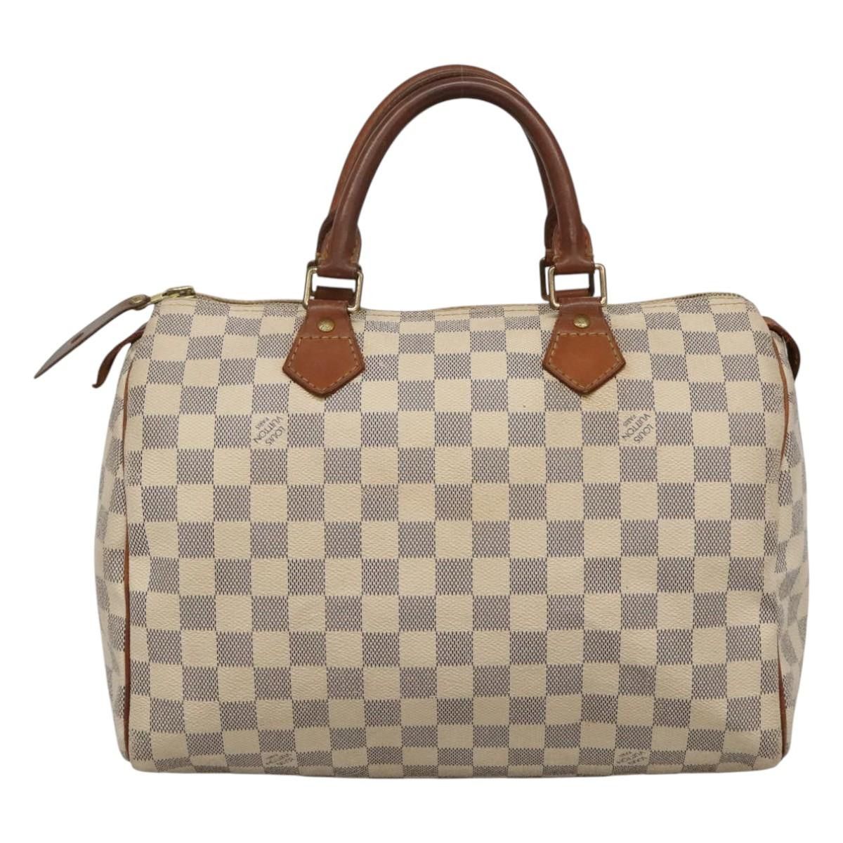 Louis Vuitton Speedy 30 White Canvas Handbag (Pre-Owned) Size ONE SIZE - 2 Thumbnail
