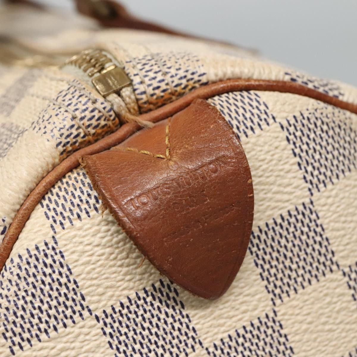 Louis Vuitton Speedy 30 White Canvas Handbag (Pre-Owned) Size ONE SIZE - 15 Thumbnail