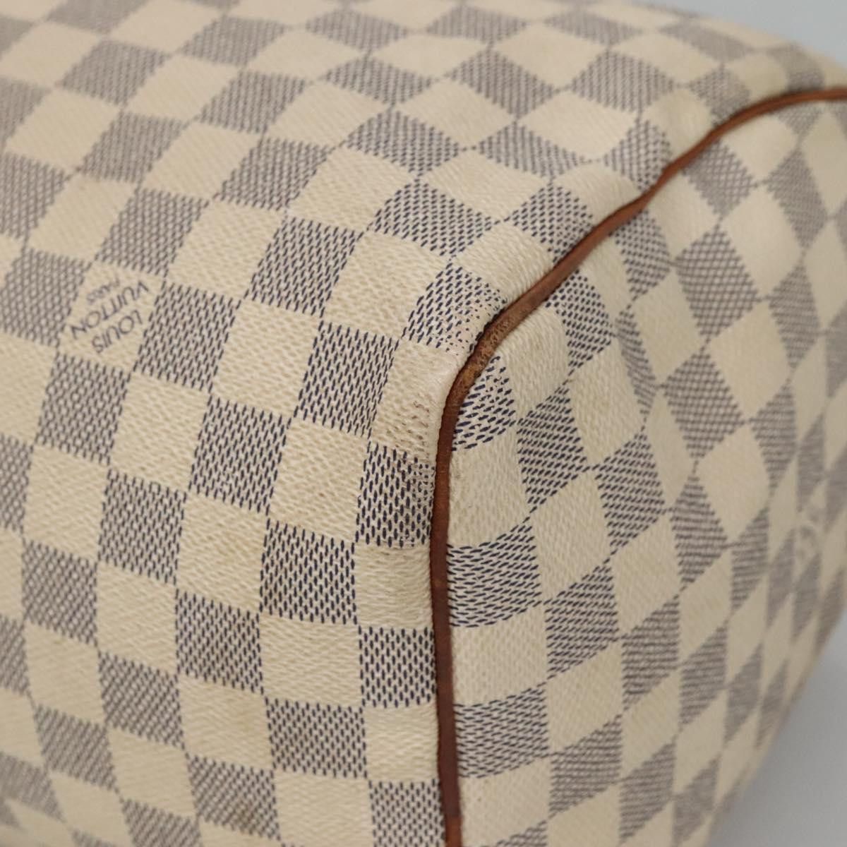 Louis Vuitton Speedy 30 White Canvas Handbag (Pre-Owned) Size ONE SIZE - 9 Thumbnail