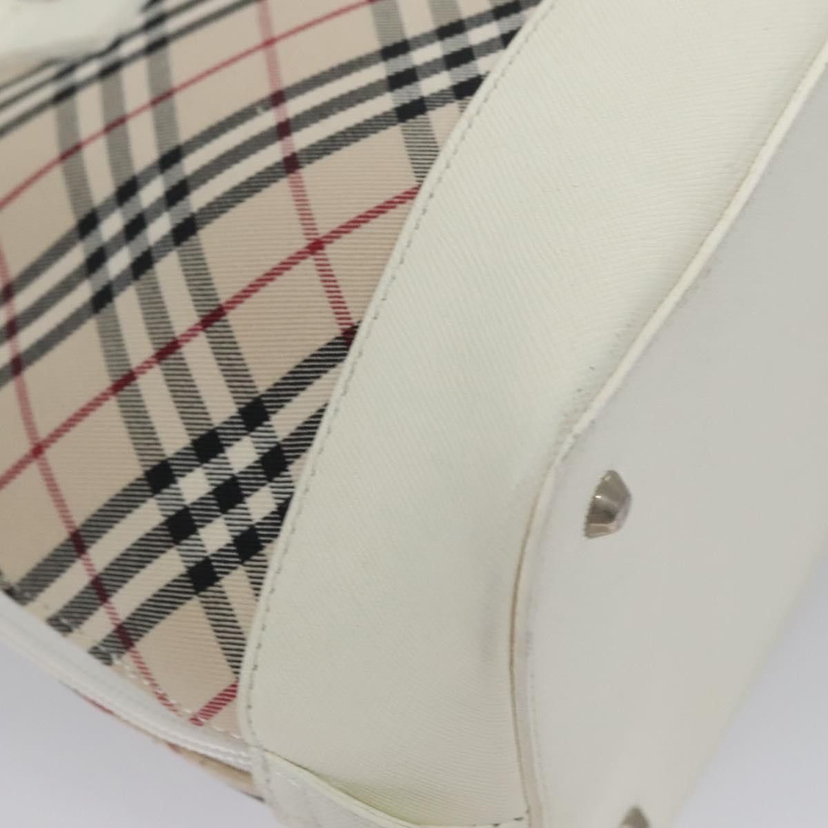 Burberry Nova Check Beige Canvas Handbag (Pre-Owned) Size ONE SIZE - 9 Thumbnail