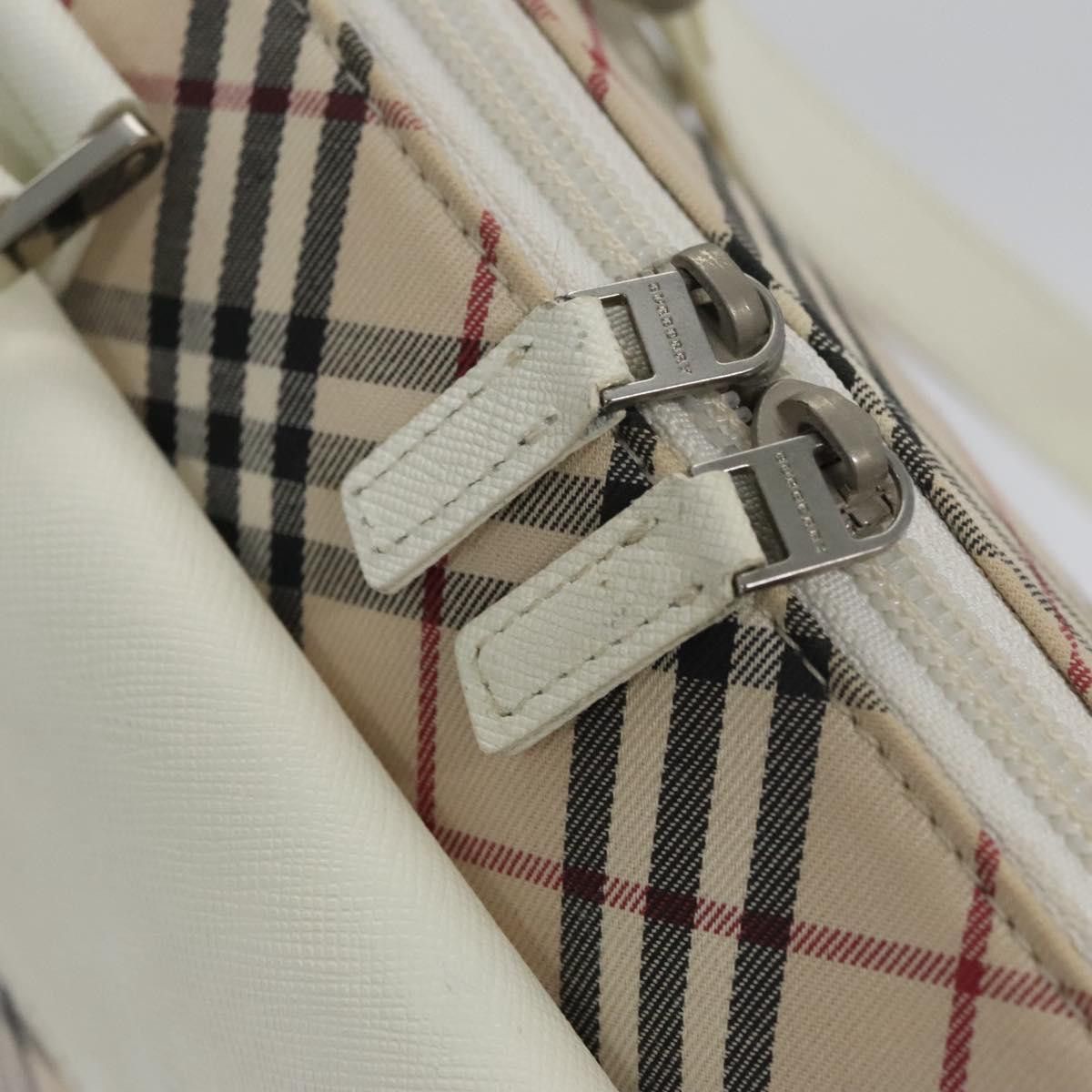 Burberry Nova Check Beige Canvas Handbag (Pre-Owned) Size ONE SIZE - 12 Thumbnail