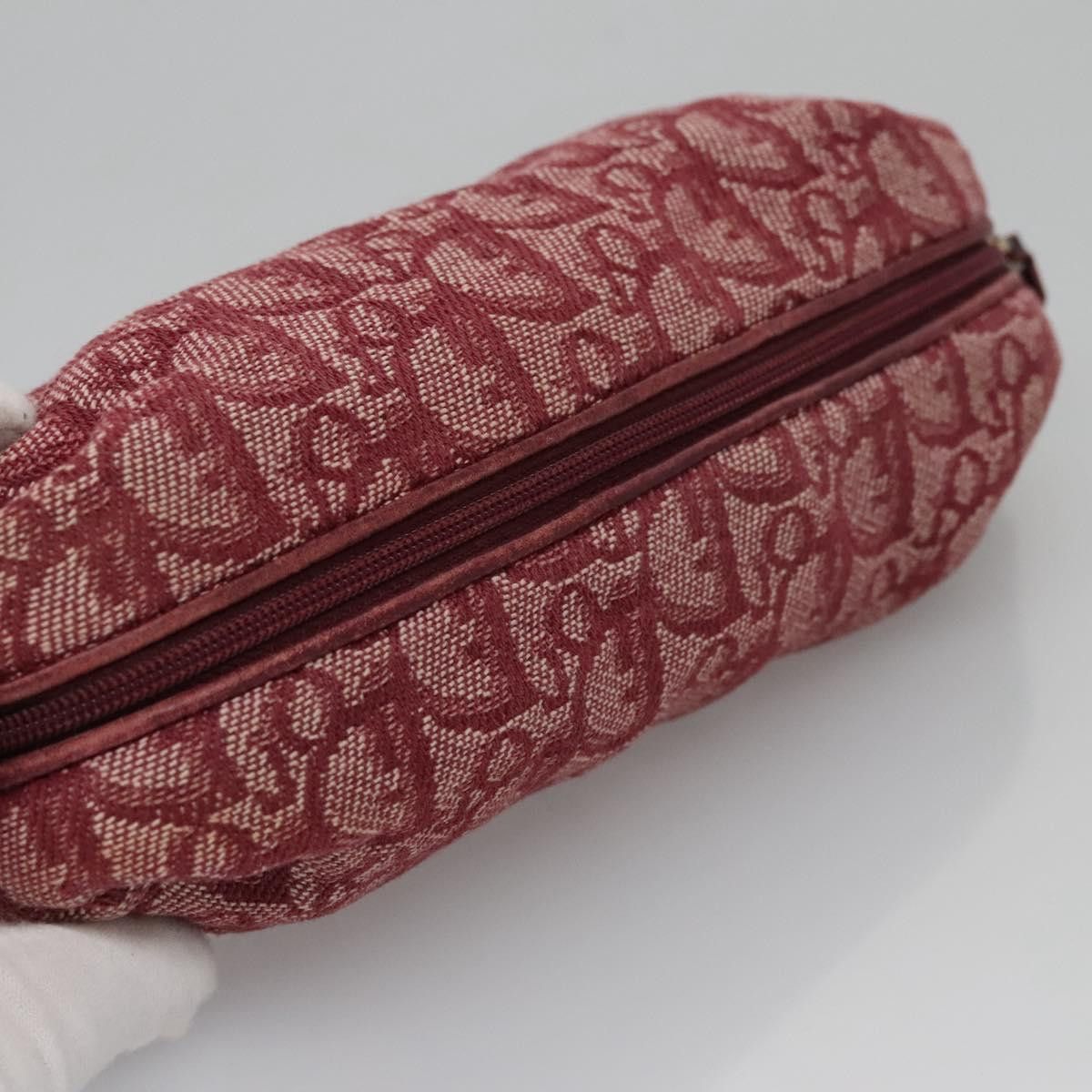Dior Trotter Red Canvas Clutch Bag (Pre-Owned) Size ONE SIZE - 14 Thumbnail
