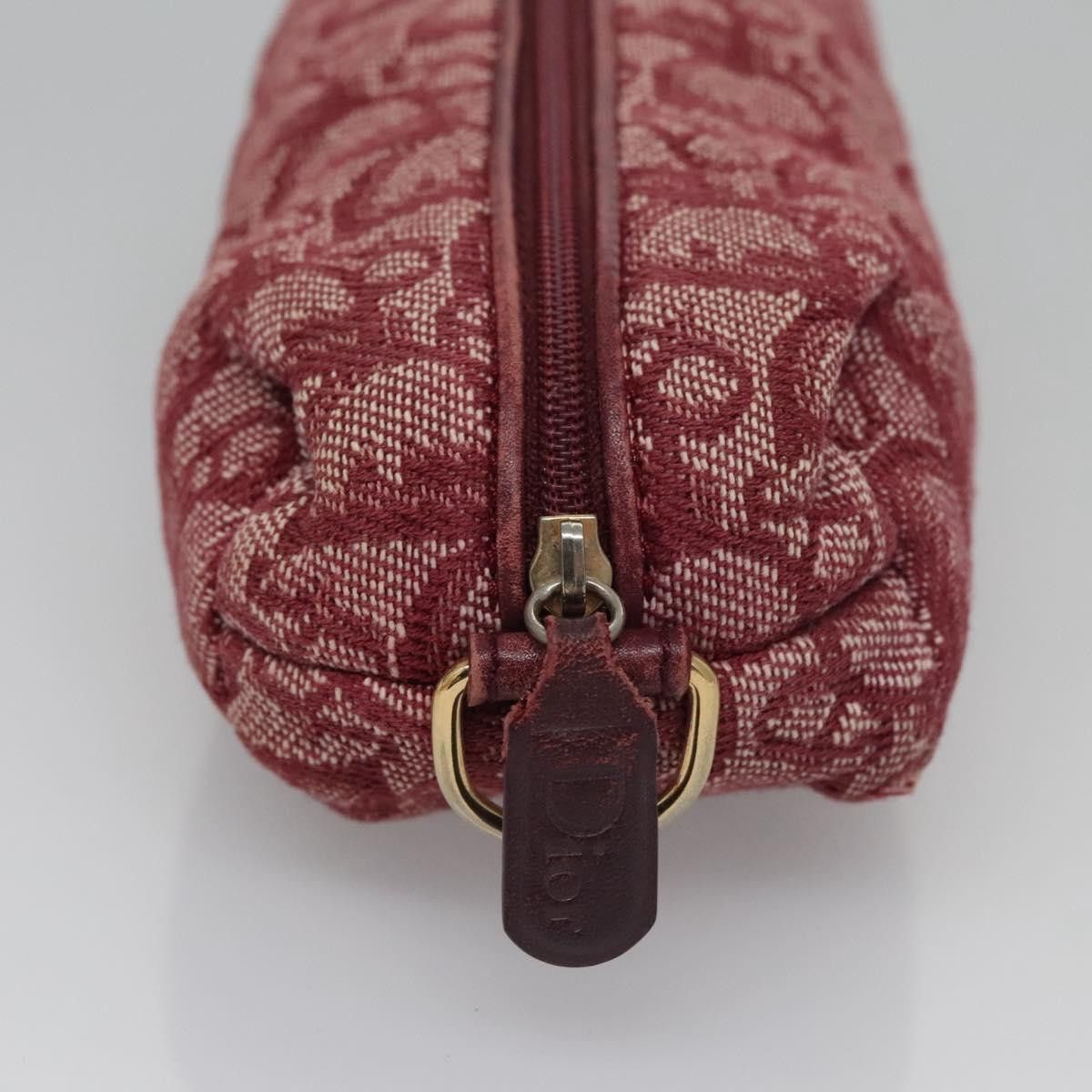 Dior Trotter Red Canvas Clutch Bag (Pre-Owned) Size ONE SIZE - 4 Thumbnail