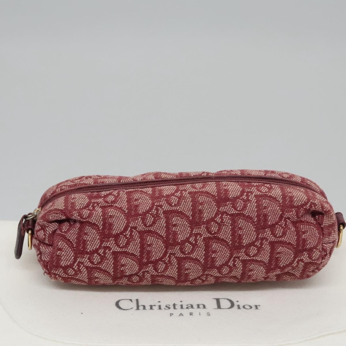 Dior Trotter Red Canvas Clutch Bag (Pre-Owned) Size ONE SIZE - 12 Thumbnail