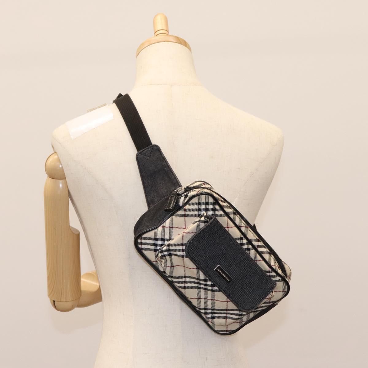 Burberry Nova Check Beige Canvas Shoulder Bag (Pre-Owned) Size ONE SIZE - 11 Thumbnail
