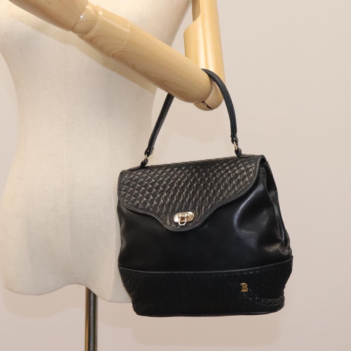 Bally Black Leather Handbag (Pre-Owned) Size ONE SIZE - 11 Thumbnail
