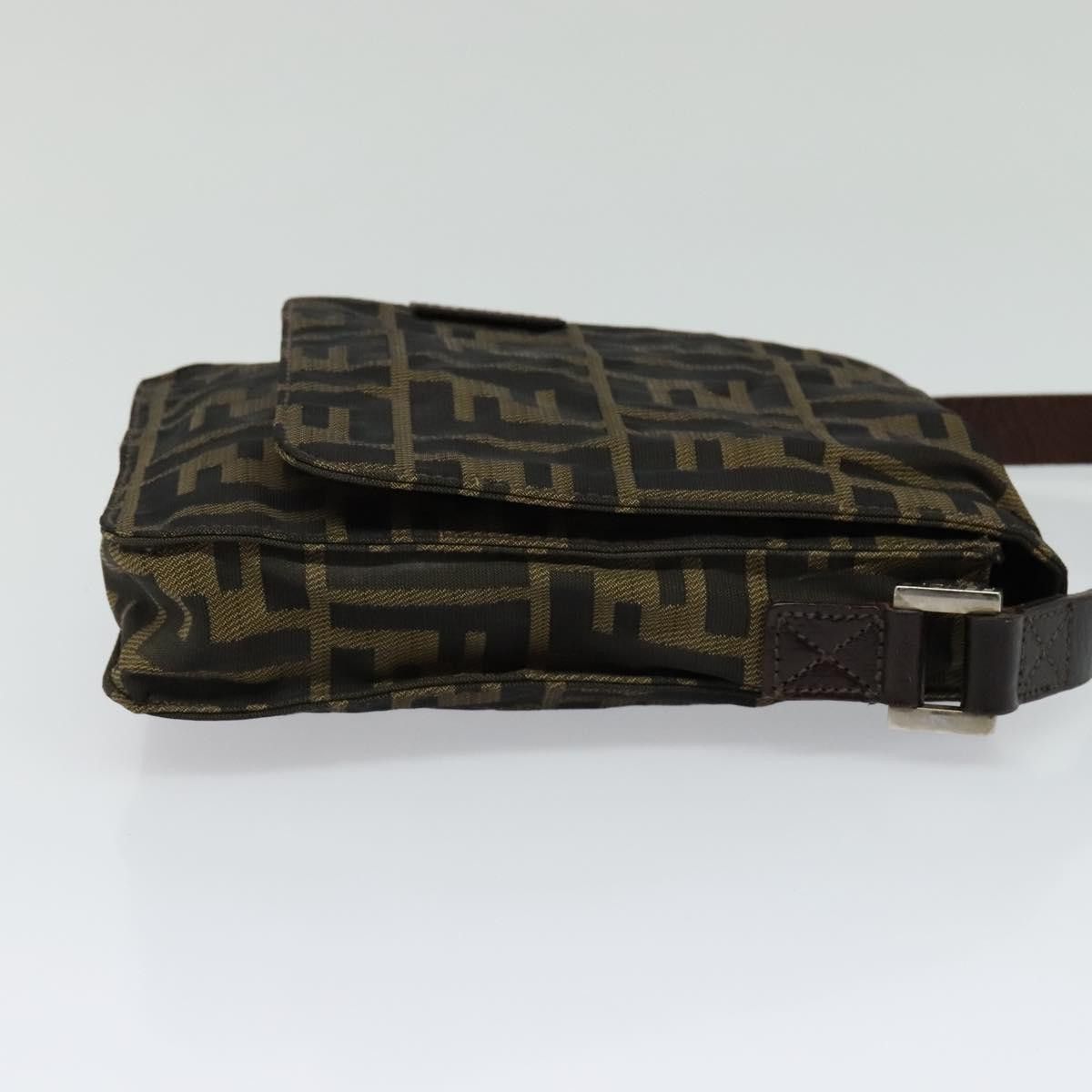 Fendi Zucca Brown Canvas Shoulder Bag (Pre-Owned) Size ONE SIZE - 4 Thumbnail