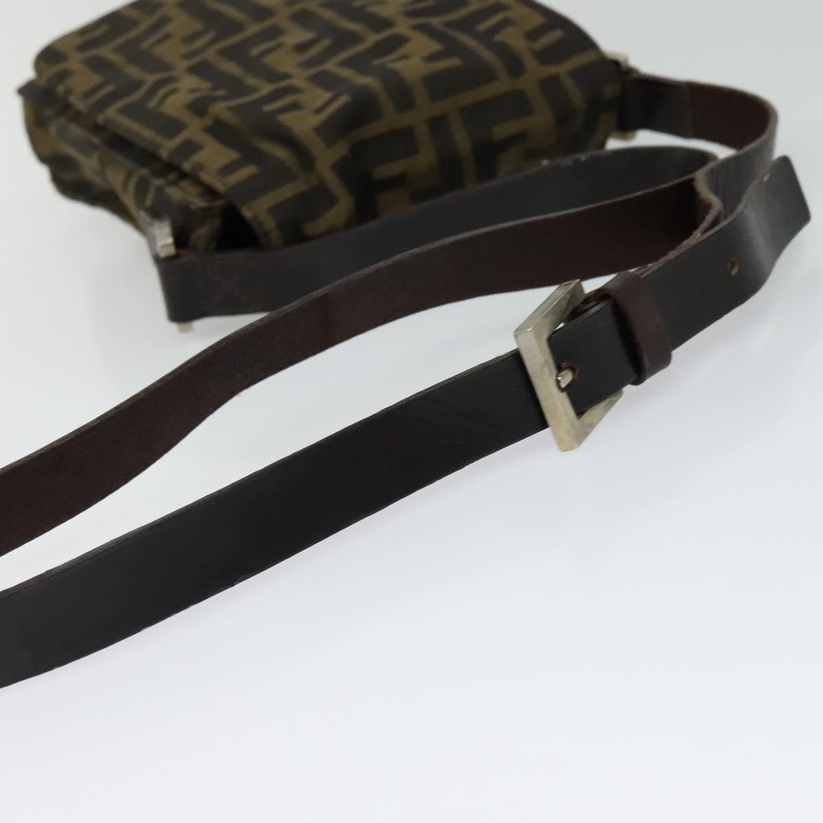Fendi Zucca Brown Canvas Shoulder Bag (Pre-Owned) Size ONE SIZE - 6 Thumbnail