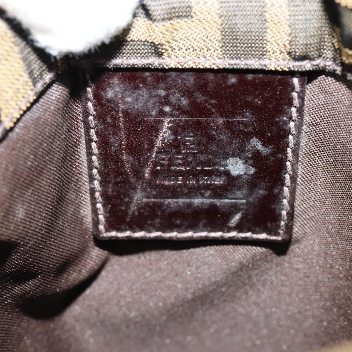 Fendi Zucca Brown Canvas Shoulder Bag (Pre-Owned) Size ONE SIZE - 13 Thumbnail