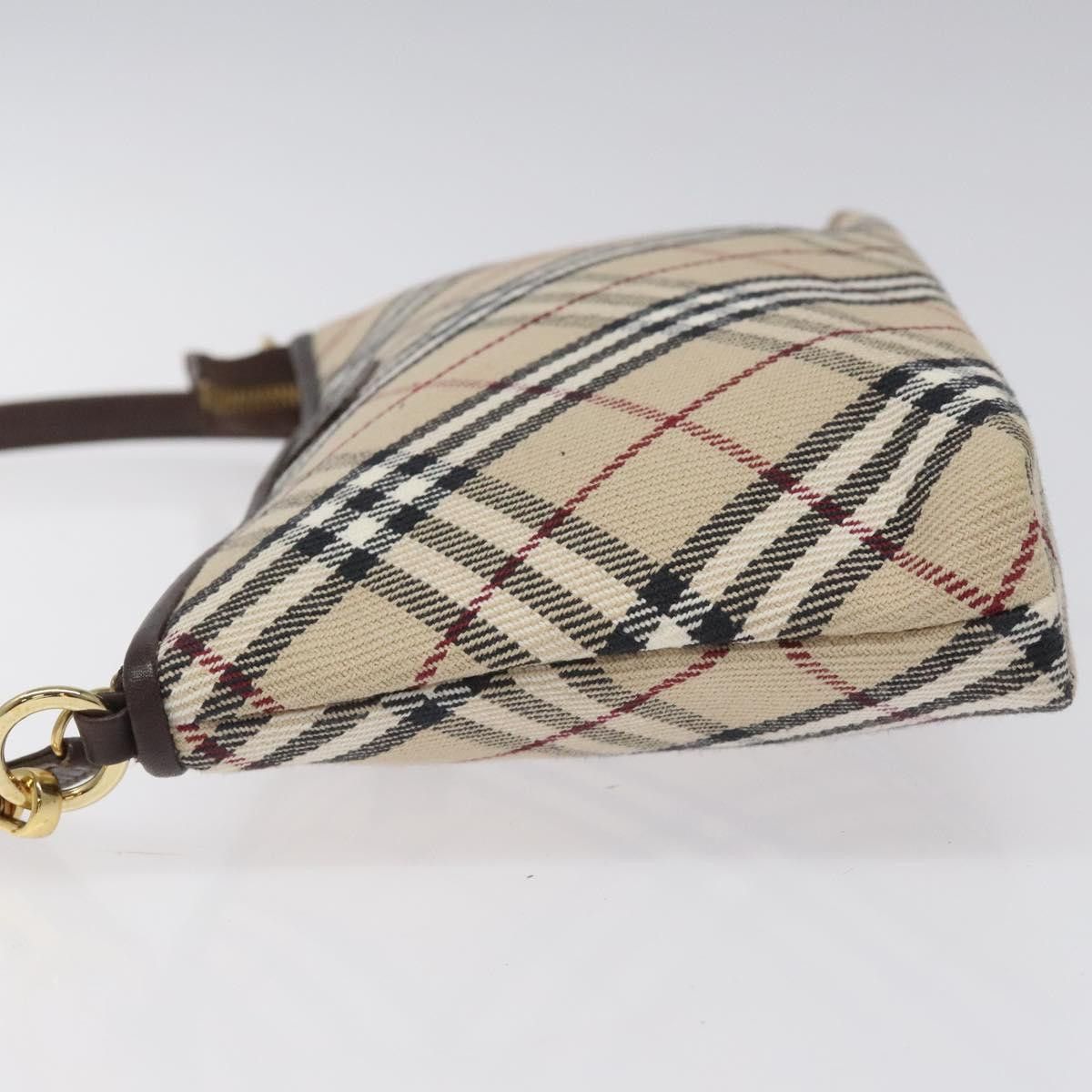 Burberry Nova Check Beige Canvas Clutch Bag (Pre-Owned) Size ONE SIZE - 4 Thumbnail
