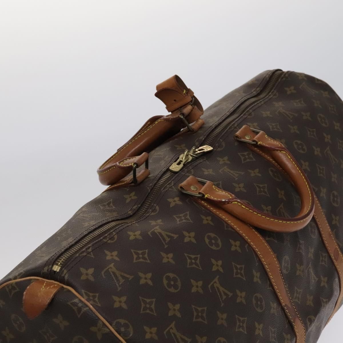 Louis Vuitton Keepall 55 Brown Canvas Travel Bag (Pre-Owned) Size ONE SIZE - 13 Thumbnail