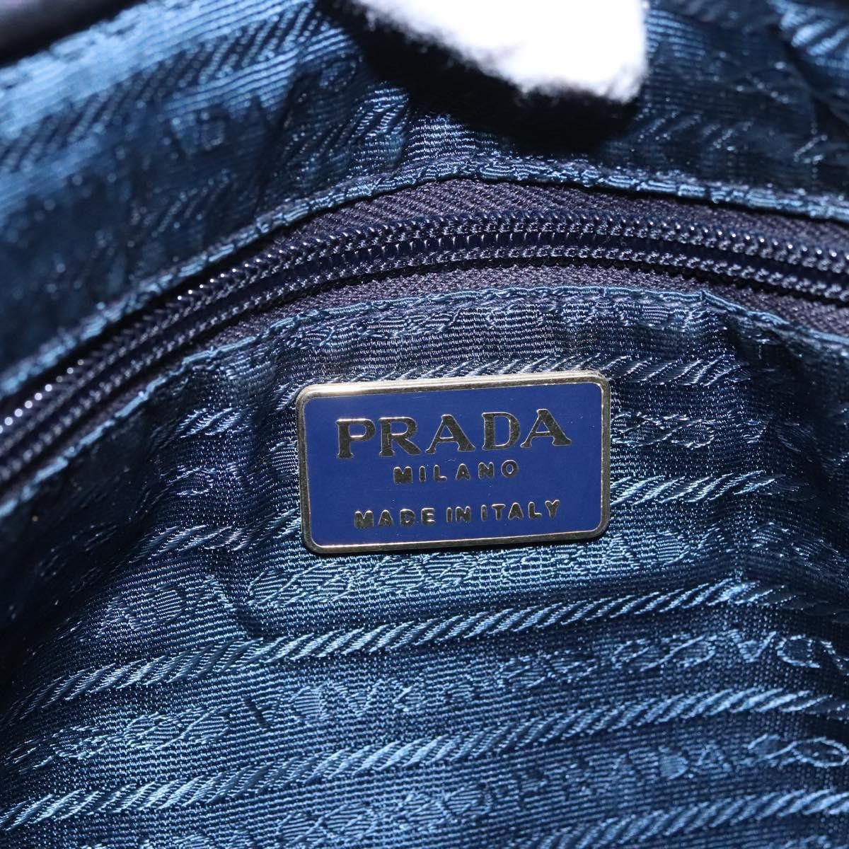 Prada Tessuto Metallo Black Synthetic Handbag (Pre-Owned) Size ONE SIZE - 15 Thumbnail