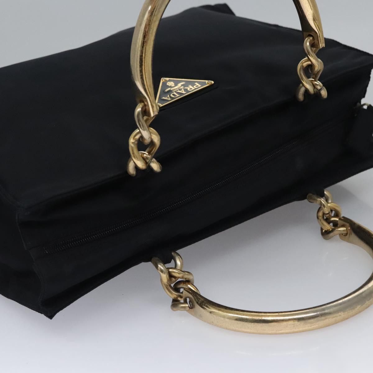 Prada Tessuto Metallo Black Synthetic Handbag (Pre-Owned) Size ONE SIZE - 5 Thumbnail