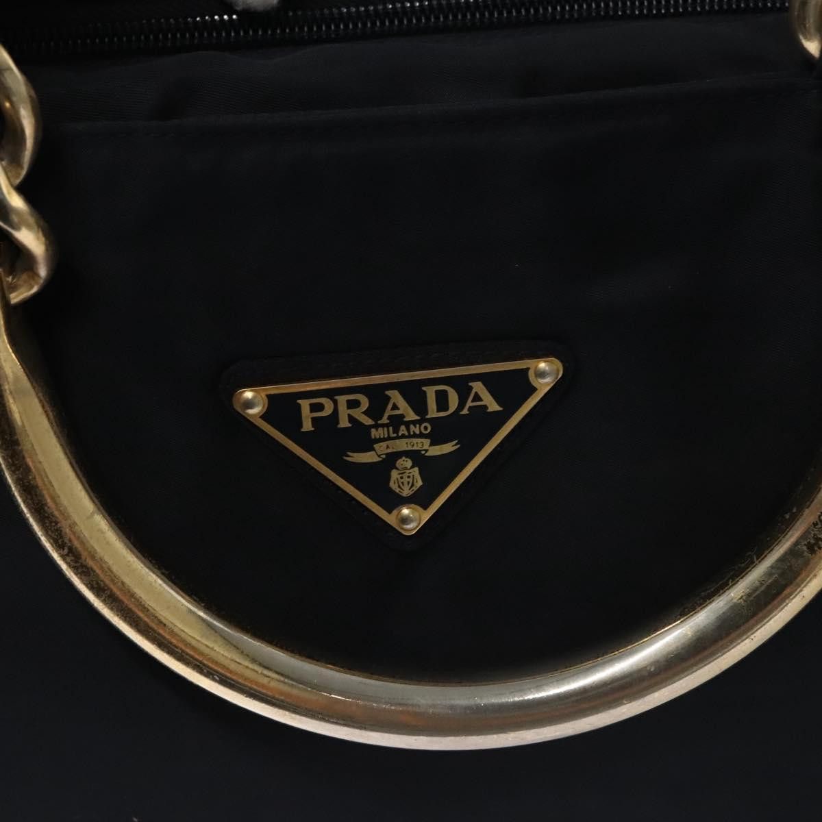 Prada Tessuto Metallo Black Synthetic Handbag (Pre-Owned) Size ONE SIZE - 14 Thumbnail